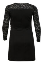 Kaffe Curve Black KCindi Lace Dress sort blondekjole