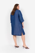 Wasabi Denim Tunic WA-FLORA 5 blå denim tunika