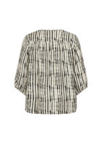 Wasabi Cream Blouse WA-VARINKA 1 mønstret bluse