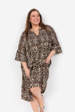 Wasabi Brown Dress WA-VANJA 2 leopard kjole
