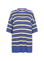 Wasabi Blue Pullover WA-SAMANDA STRIPE 2 stribet strik