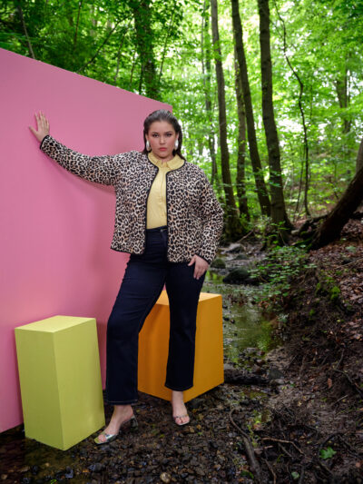 Wasabi Sand Jacket WA-VENDELA 1 leopard jakke