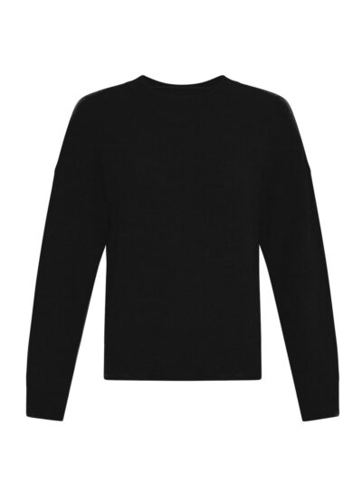 Moss Copenhagen MSCHFestina Hope Pullover Black sort strik med ribkanter