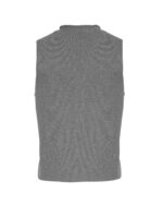 MSCHGinnette East Vest MGM finstrikket grå vest