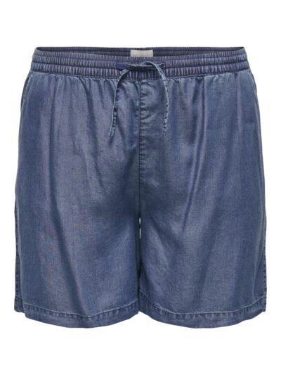 ONLY Carmakoma Dark Blue Denim Shorts CARPEMA LIFE LYOCELL DNM SHORTS YOK