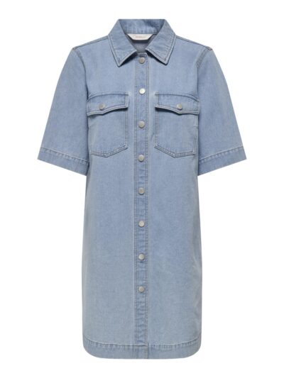 ONLY Carmakoma CARBELLE Denimkjole | Light Blue Denim