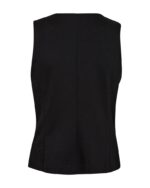 Ryggen af klassisk sort vest Freequent FQNANNI-WAISTCOAT Black