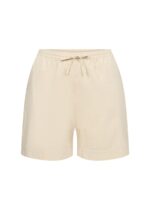 sandfarvet shorts med elastisk talje Wasabi WA-ERICA 1 SAND