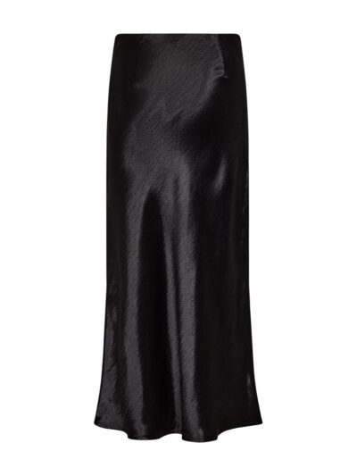 lang sort satinnederdel Freequent FQBIMBA-SKIRT Black