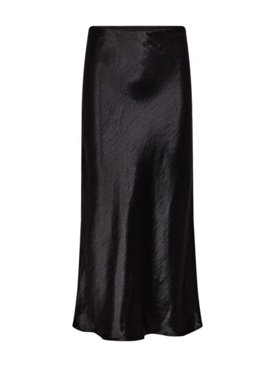 lang sort satinnederdel Freequent FQBIMBA-SKIRT Black