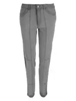grå jeans med fremhævede syninger NÜ Yelena 7/8 Trousers Grey 8300-10