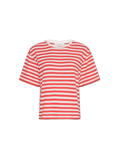 MOSS Copenhagen MSCHKemba Bahara SS Pullover STP | V Ice F Scarlet