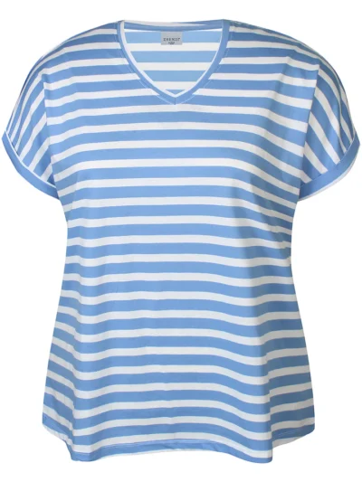 ZHENZI Alberta 716-T-shirt S/S | Cornflower blue