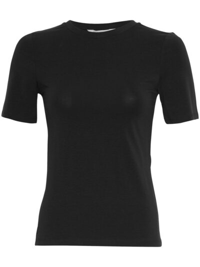 Basic kortærmet t-shirt med rund hals MOSS Copenhagen MSCHBetrina O SS Tee Black
