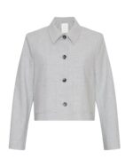 kort grå blazer med knappelukning MOSS Copenhagen MSCHHenrike Blazer LGM