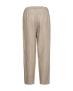 bagpå beige bukser med tynde hvide striber. Freequent Sand Off-white FQLAVEGA-PANTS
