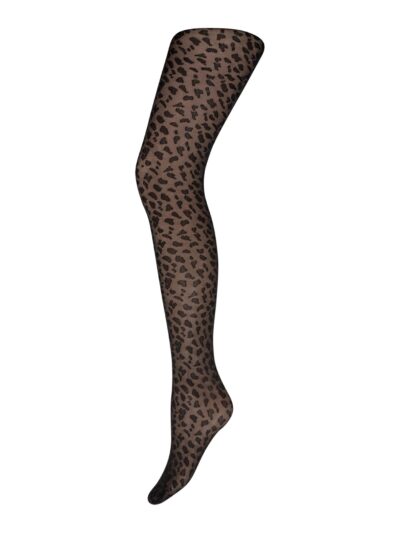 Nylonstrømper DECOY tights animal 25 denier Sort leopardprint