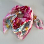 THREE M  pink mix tørklæde | 60119