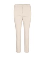 beige bukser med ankellange bukseben med lille slids. Freequent Moonbeam FQSOLVEJ-ANKLE-PA