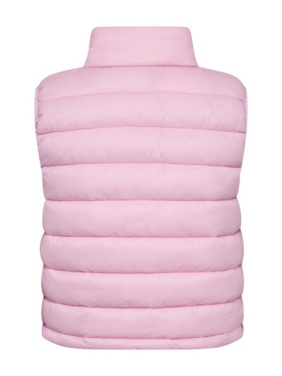 ryggen af vatteret lyserød vest medhør krave og knaplukning. Freequent FQTOPPER-WAISTCOAT Lilac Sachet