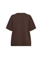 ryggen af klassisk brun t-shirt med korte ærmer. Wasabi WA-VERONA 1 T-shirt Hot Fudge