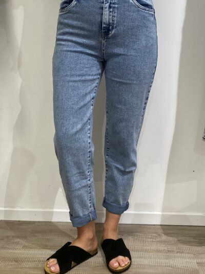 Karostar lys denim mom jeans  | KNM 203