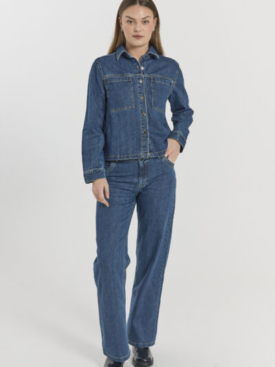 Freequent FQRINNA-PANTS | Medium Blue Denim