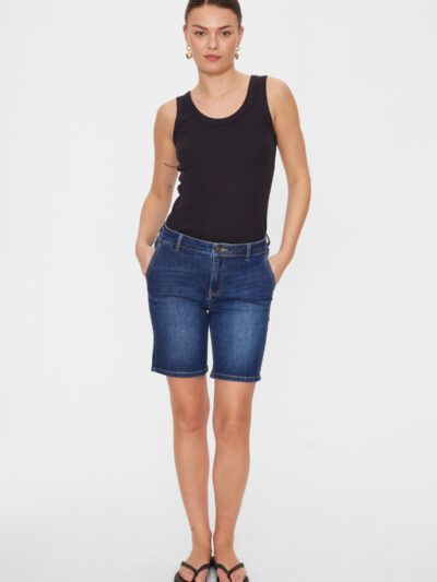 Freequent Medium Blue Denim SHORTS | FQJANE-SHORTS
