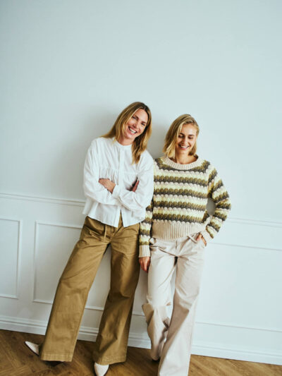 model med lysebrune bukser Freequent FQINGA-PANTS Antique Bronze
