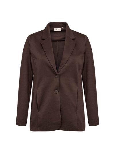 klassisk brun blazer med to knapper foran. Wasabi WA-SINA 1 Blazer Hot Fudge