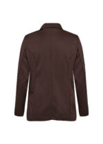 ryggen af klassisk brun blazer med to knapper foran. Wasabi WA-SINA 1 Blazer Hot Fudge