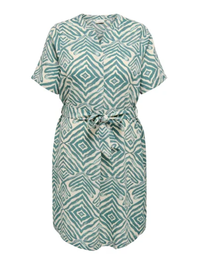 ONLY Carmakoma CARSHILLA 2/4 KNEE DRESS VIS AOP BS | Abyss TRIBE