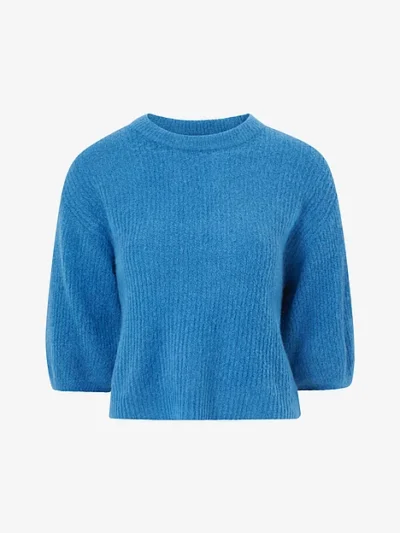 MOSS Copenhagen MSCHHila Hope 2/4 Pullover | Vaallarta Blue Mel