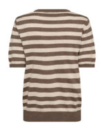 bagpå kortærmet strik t-shirt Freequent FQJOEL-PULLOVER Morel w. Moonbeam
