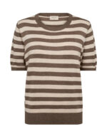kortærmet strik t-shirt Freequent FQJOEL-PULLOVER Morel w. Moonbeam
