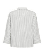 ryggen af stribet skjortebluse med flæsekant over knaplukning. Freequent FQFIONA-SHIRT Star Off-White w. Salute