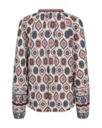 ryggen af mønstret bluse Freequent FQNOMES-BLOUSE Moonbeam w. Baked Apple