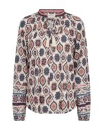 mønstret bluse Freequent FQNOMES-BLOUSE Moonbeam w. Baked Apple