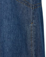 nærbillede af lang denimkjole uden ærmer. Freequent FQLISEA-DRESS Medium Blue Denim