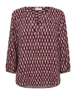 mønstret bluse Freequent FQADNEY-BLOUSE Port Royale w. Moonbeam