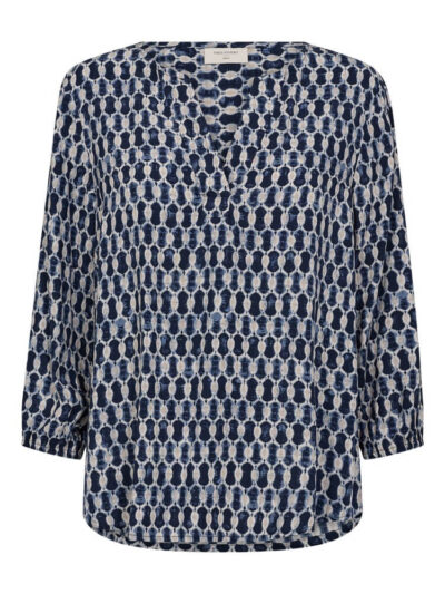 mønstret bluse Freequent FQADNEY-BLOUSE Salute w. Moonbeam
