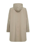 ryggen af beige vandtæt poncho Freequent FQMOW-PONCHO Silver Mink