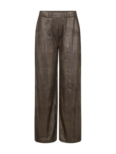 brune bukser med struktur i stoffet Freequent FQMATTER-PANTS Morel