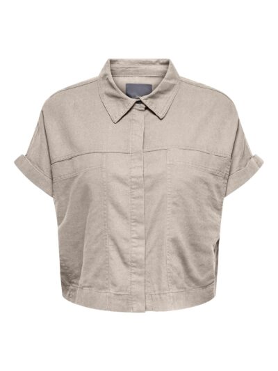kortærmet skjorte ONLY Carmakoma CARCARO Shirt Pumice Stone