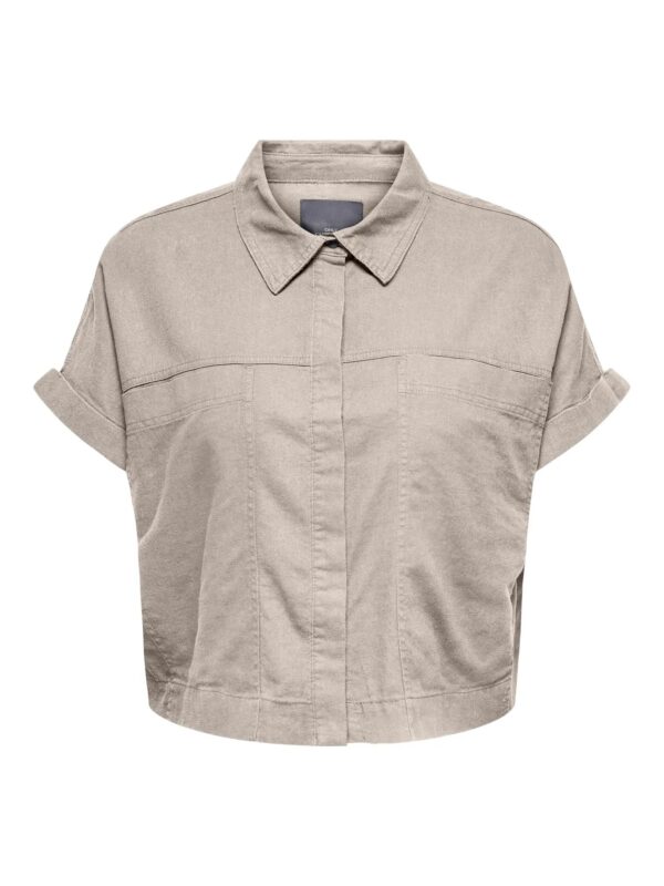 kortærmet skjorte ONLY Carmakoma CARCARO Shirt Pumice Stone