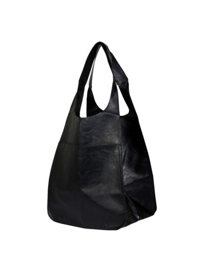 sort shopper i læder. NÜ Black Akia Bag shopper