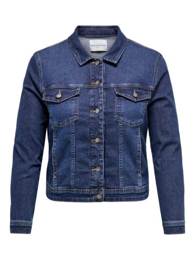 ONLY Carmakoma CARWESPA Denimjakke | Dark Blue Denim