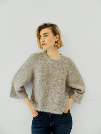 Freequent FQGRSLULU-PULLOVER | Desert Taupe Melange