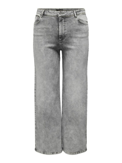 wide fit grå jeans ONLY Carmakoma CARWILLY Jeans Grey Denim