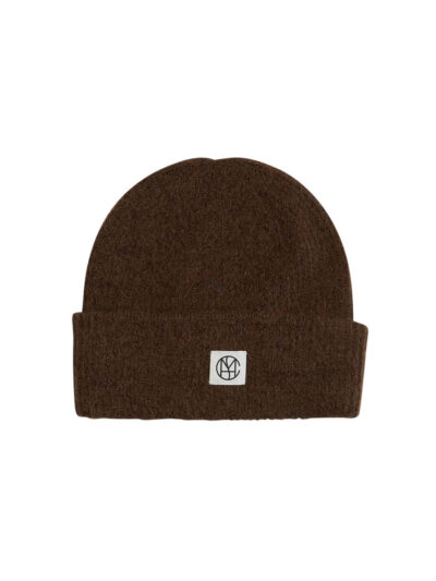 brun hue med logo MOSS Copenhagen MSCHHope Icon Beanie